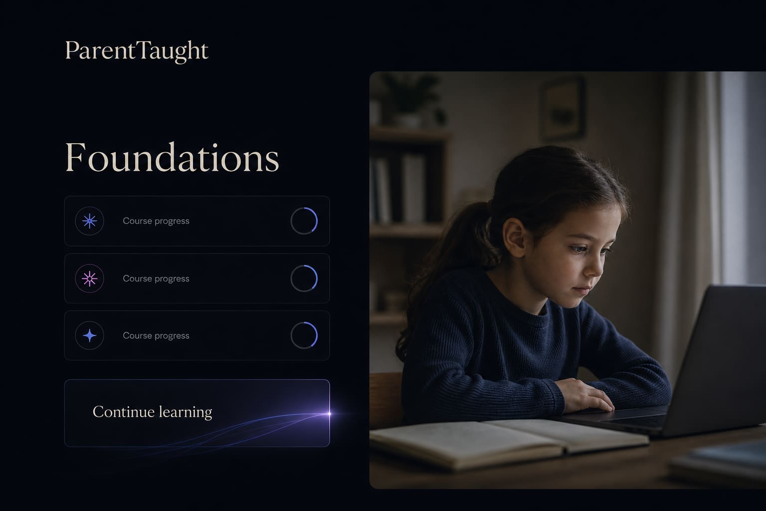 ParentTaught learning platform preview
